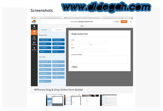ScreenShots for a Plugin Didegah